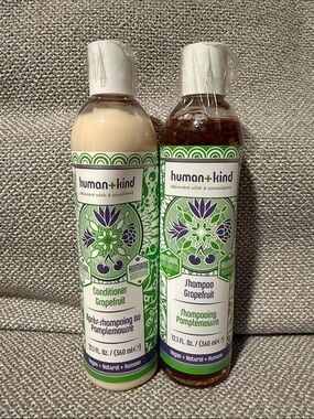 human+kind Grapefruit Shampoo & Conditioner Duo